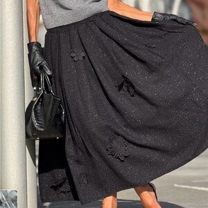 MARIELLE Skirt Beau Tweed Black